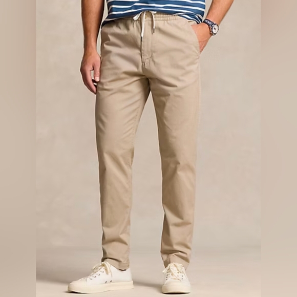 Polo Ralph Lauren Prepster Stretch Slim Tapered Pant Size Medium In Khaki - Picture 1 of 10